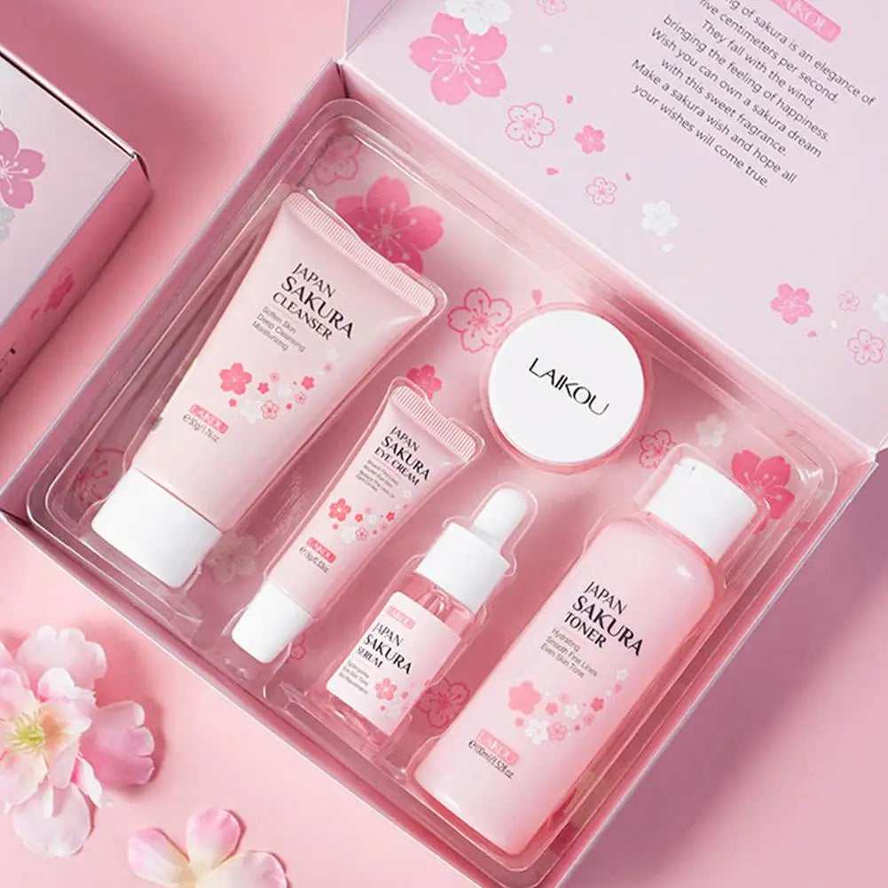 Sakura Skin Care Set – 3/5pcs Facial Care Gift Box