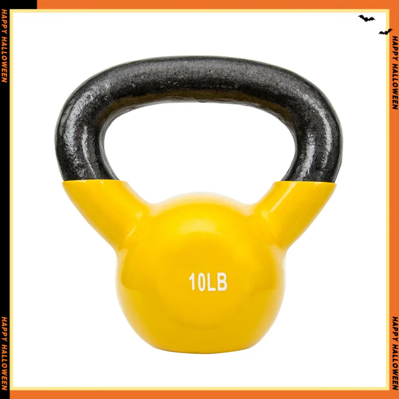 10 lb Vinyl Coated Kettlebell – Full Body Strength Trainer