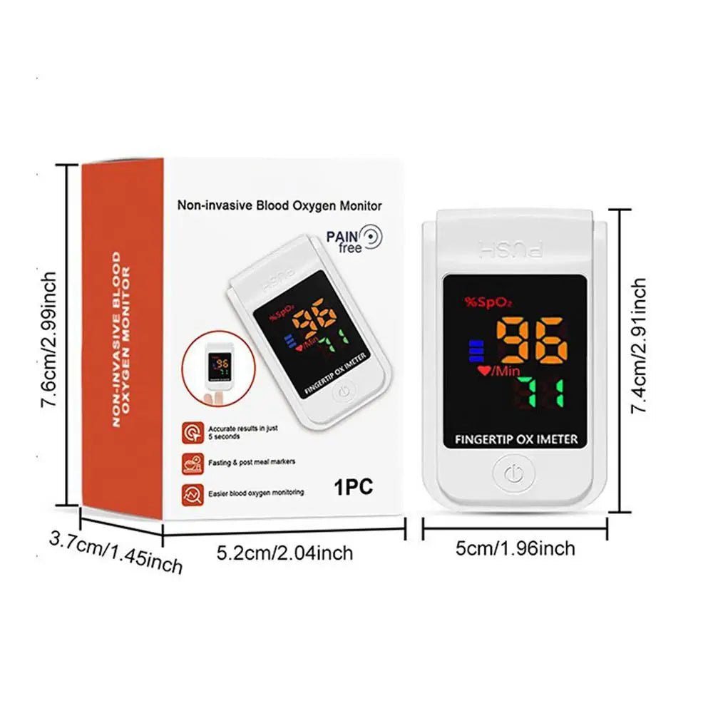 Portable Fingertip Pulse Oximeter Device