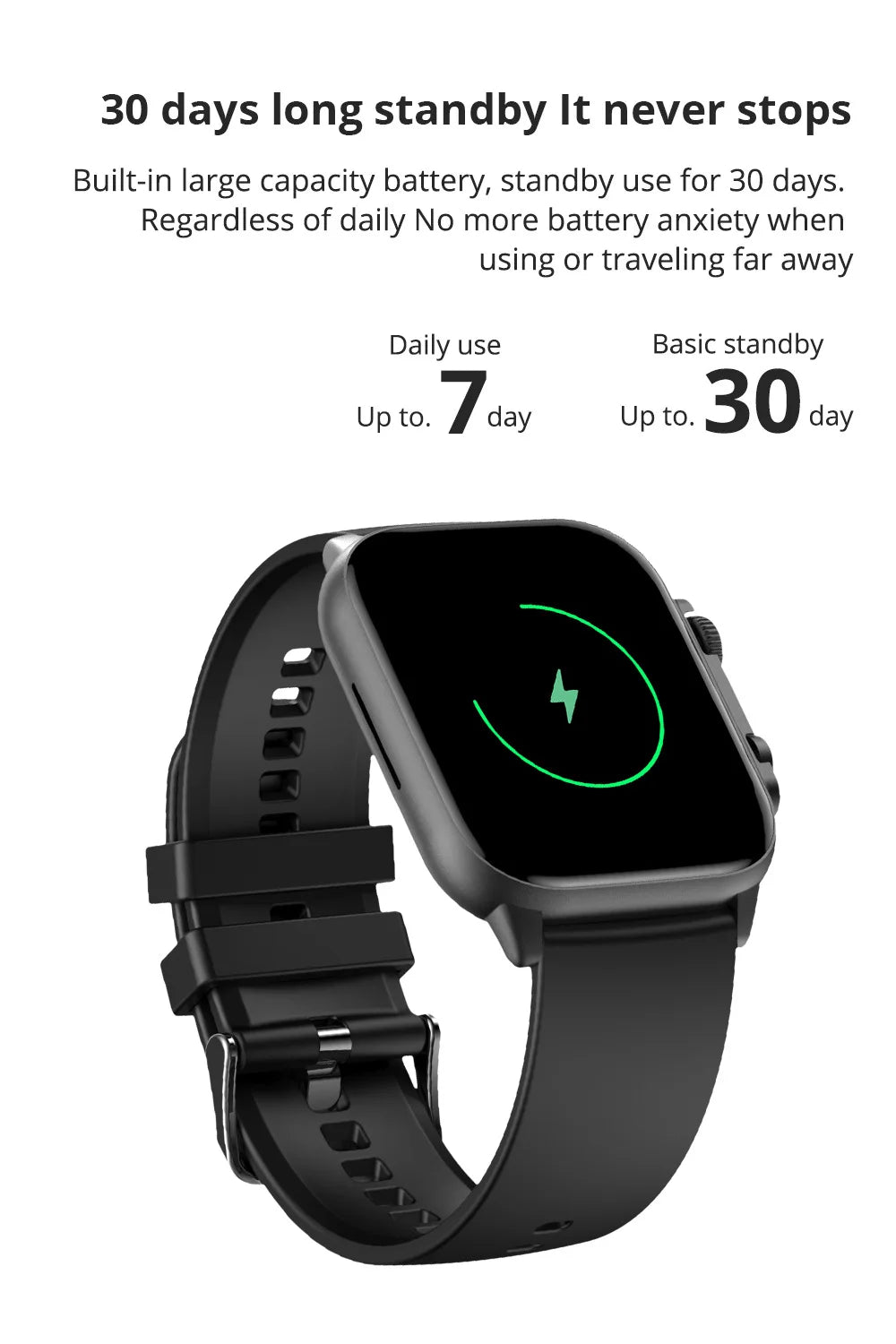 C81 Sports Smartwatch 2.0" AMOLED Bluetooth Call