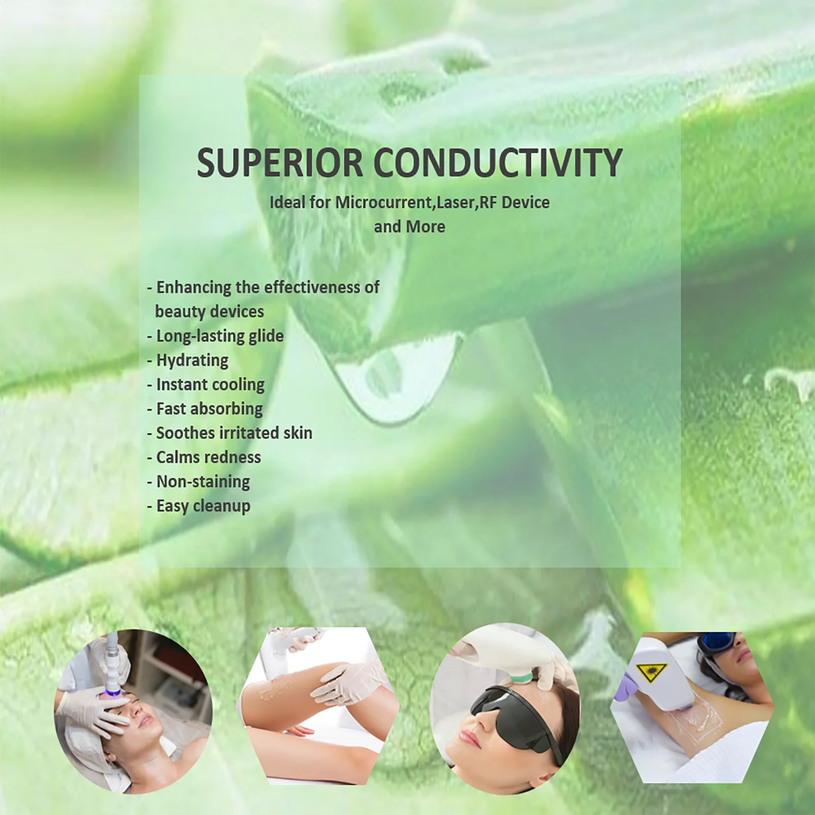 2.5L RF & Cavitation Clear Contact Gel – Face & Body Care