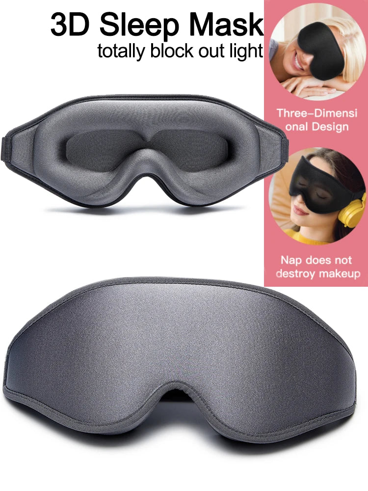 3D Memory Foam Sleep Mask Light Blockout