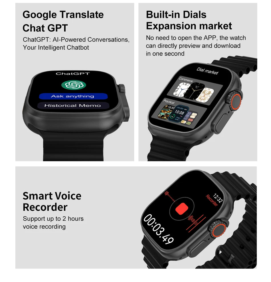 2025 DT Ultra 3 Pro Smartwatch with NFC & 32GB Memory