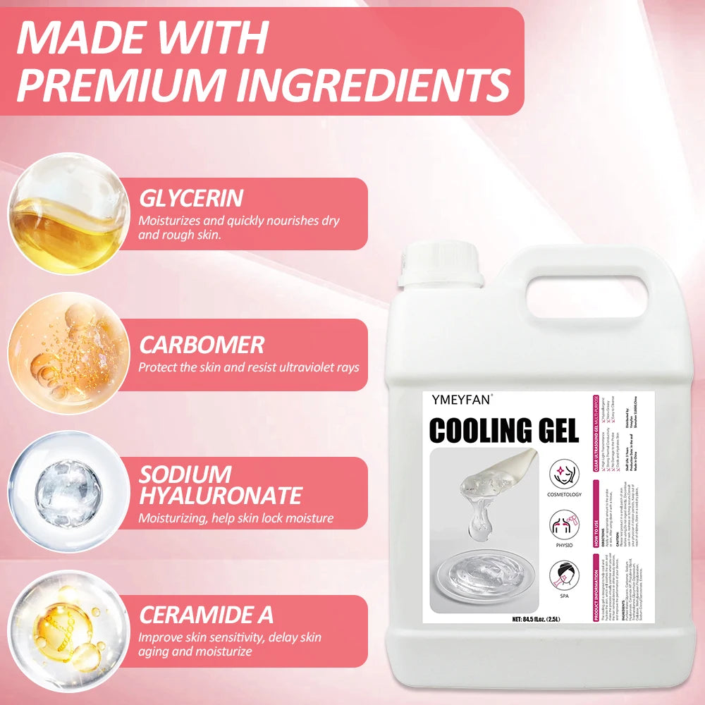 2.5L RF & Cavitation Clear Contact Gel – Face & Body Care