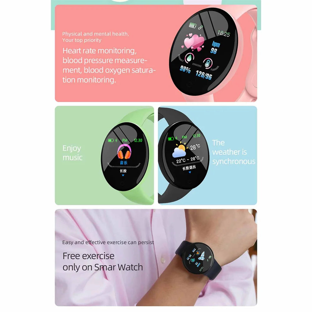 D18s Smartwatch Fitness Tracker 1.44"