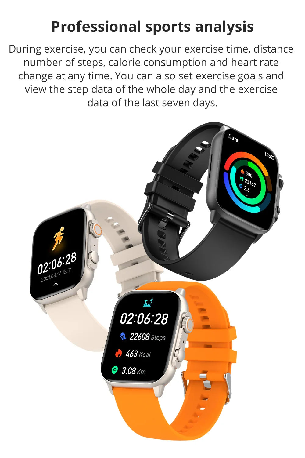 C81 Sports Smartwatch 2.0" AMOLED Bluetooth Call