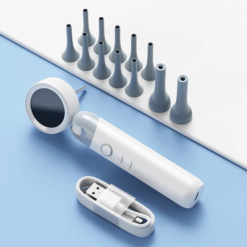 1080P Ear Camera with IPS Display & 12 Replaceable Tips