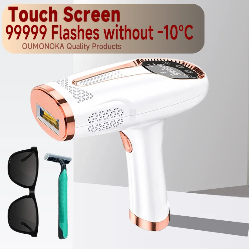 Permanent IPL Laser Hair Removal & Epilator Device