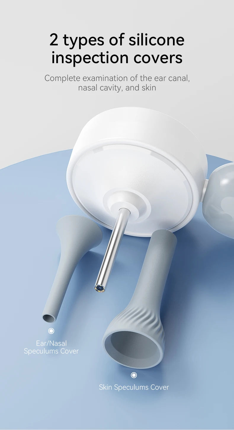 1080P Ear Camera with IPS Display & 12 Replaceable Tips