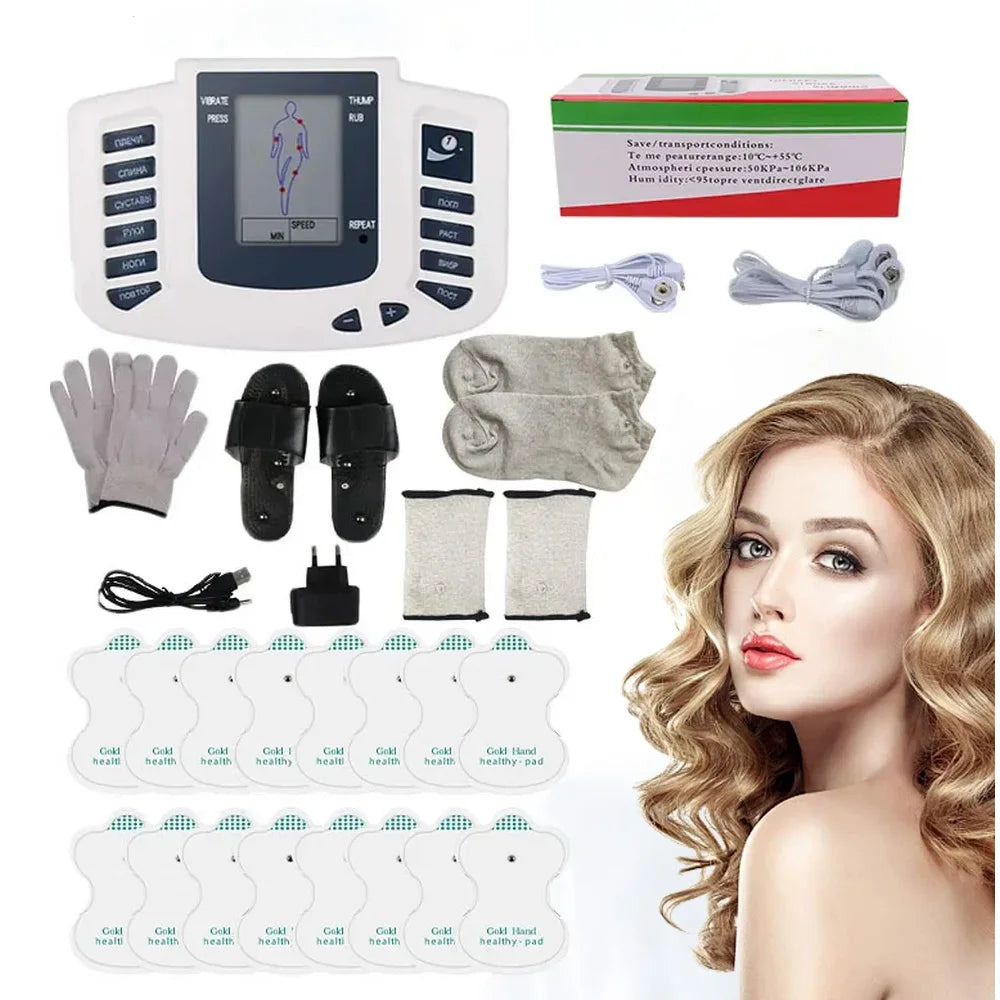 Electrostimulator Physiotherapy TENS Machine – 12-Mode EMS Pulse Acupuncture Massager