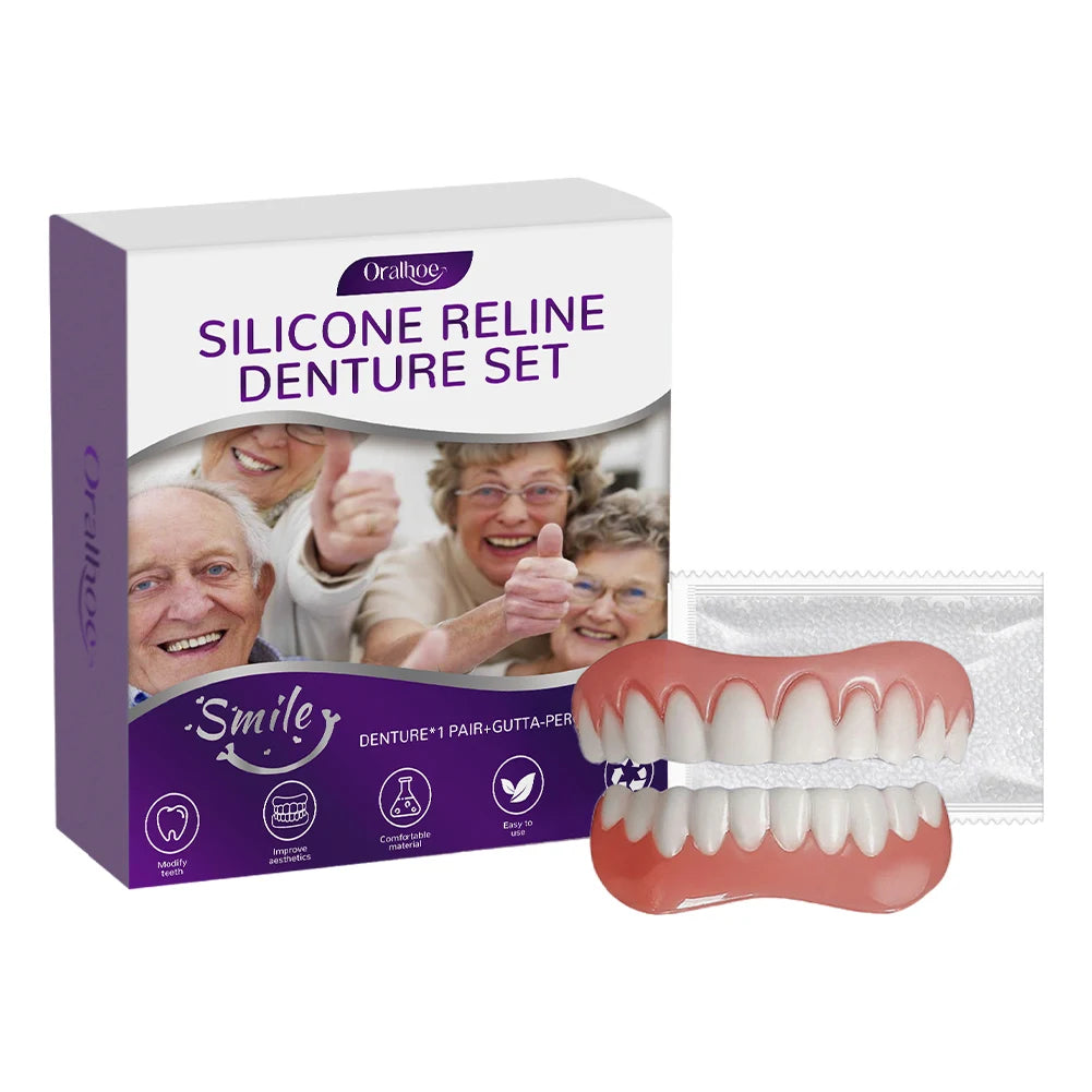 Silicone Denture Reline Kit – Upper & Lower Setn and Women