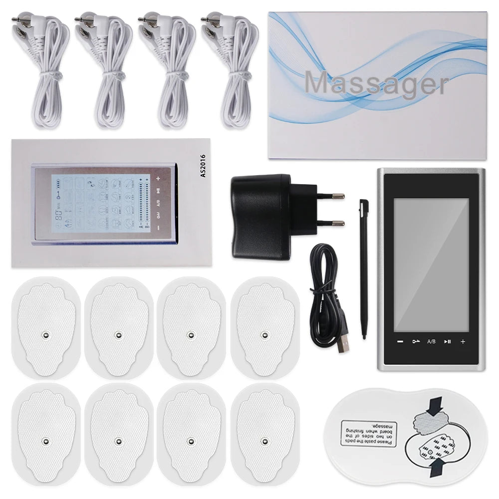 TENS & EMS Muscle Stimulator – 24-Mode Digital Therapy Slimming Machine