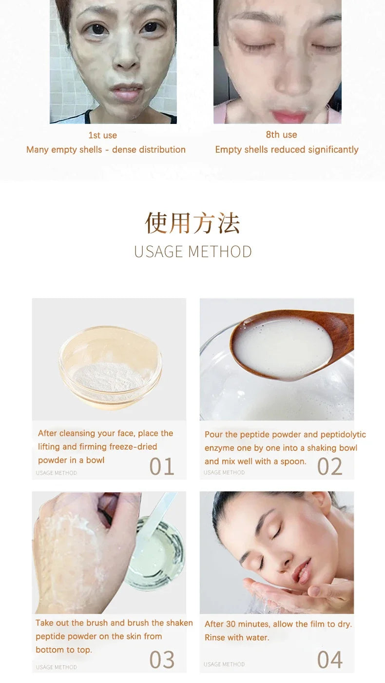 Korean Collagen & Hyaluronic Acid Face Mask – Firming & Brightening Care