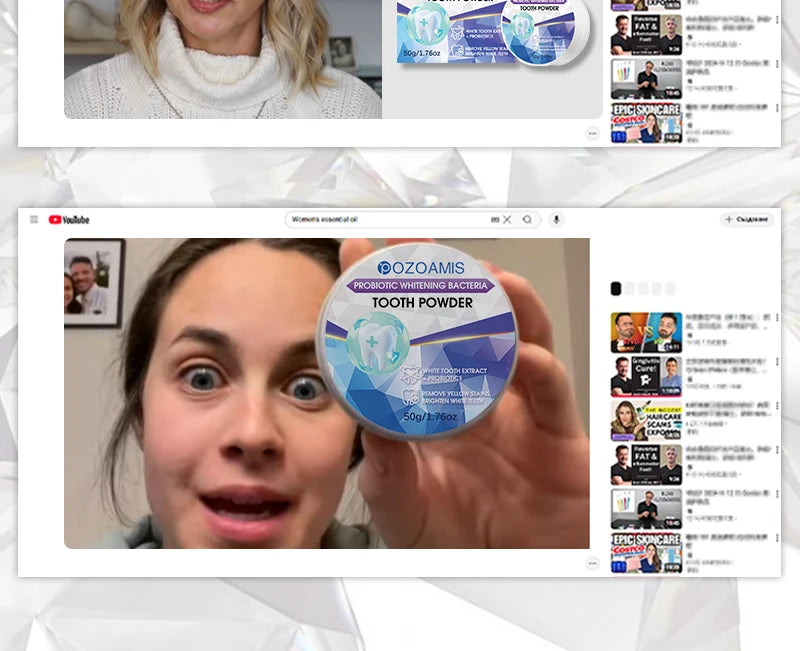 2025 Teeth Whitening & Plaque Cleansing Mineral Powder