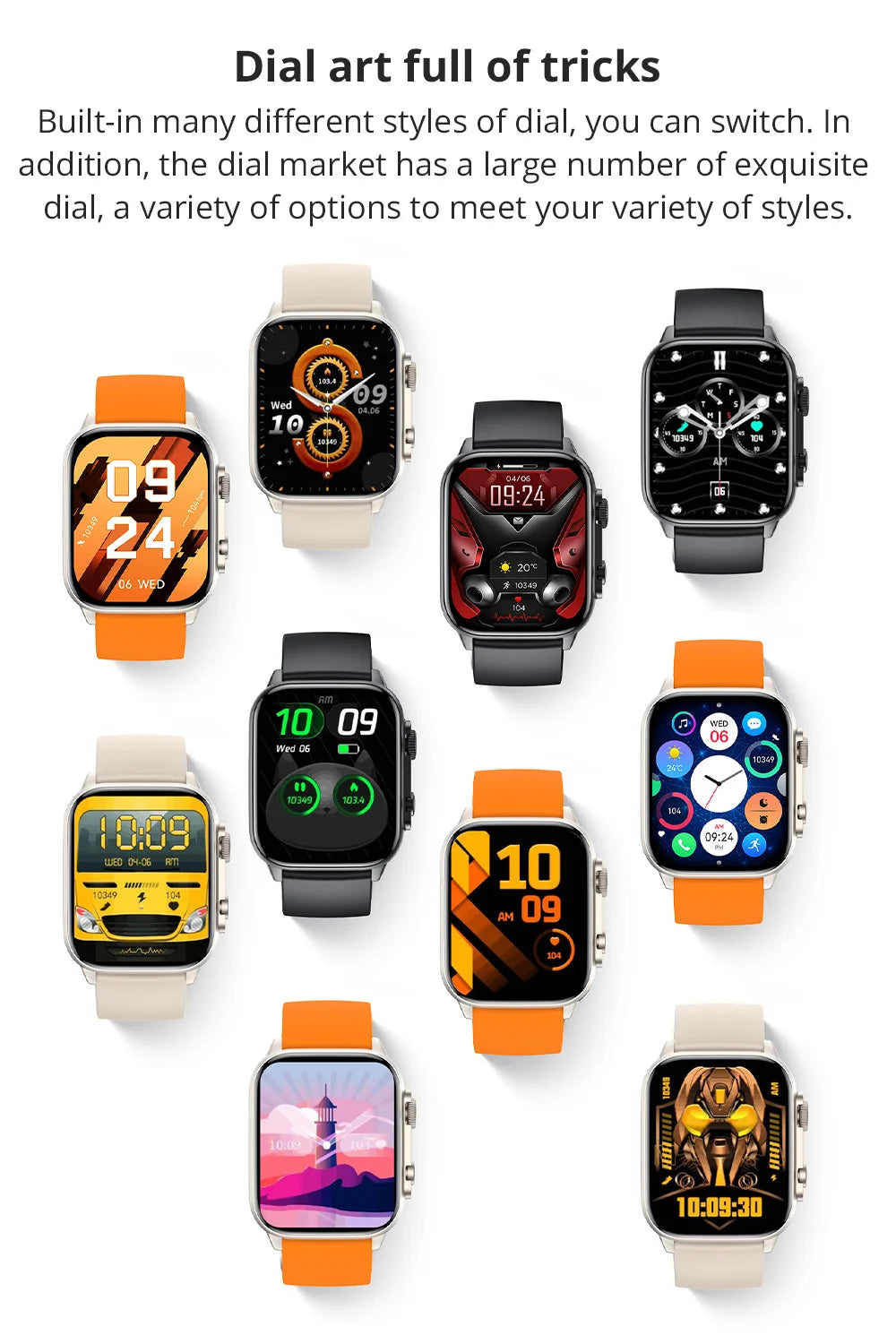 C81 Sports Smartwatch 2.0" AMOLED Bluetooth Call