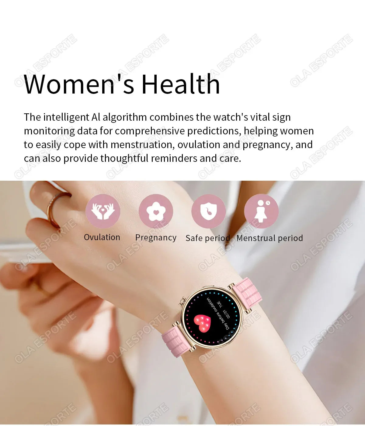 2024 NFC Smartwatch Women 1.27" AMOLED