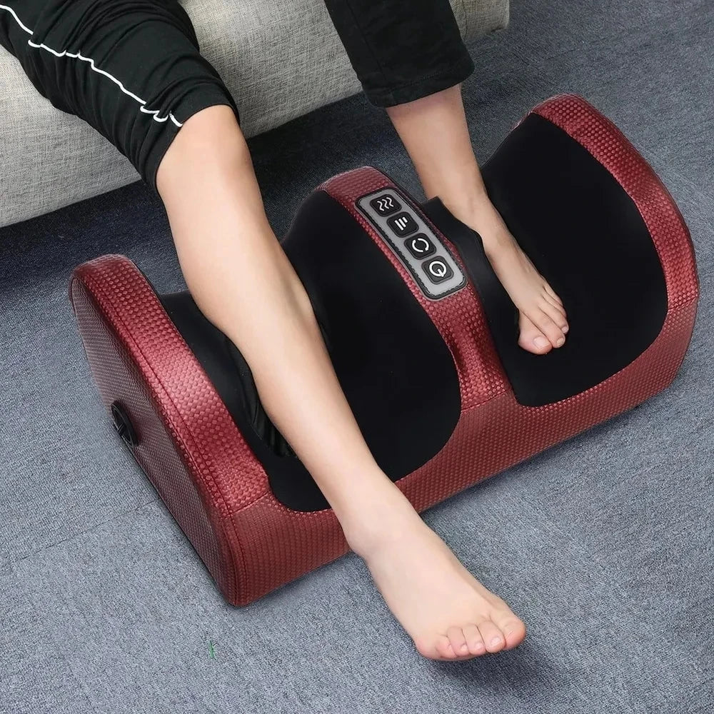 Electric Shiatsu Foot & Calf Massager – Heated Deep Tissue Relief Machine