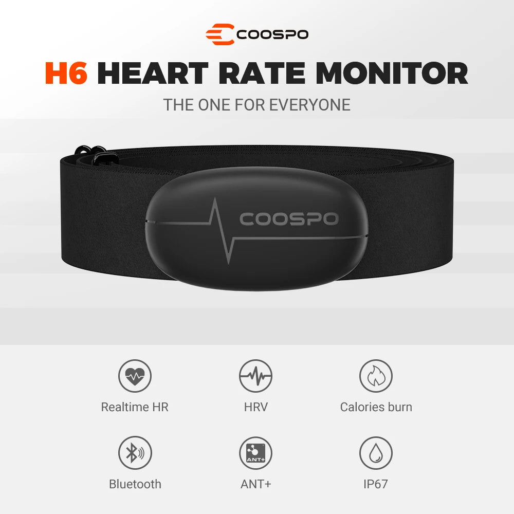 COOSPO Optical Heart Rate Monitor Bluetooth ANT+