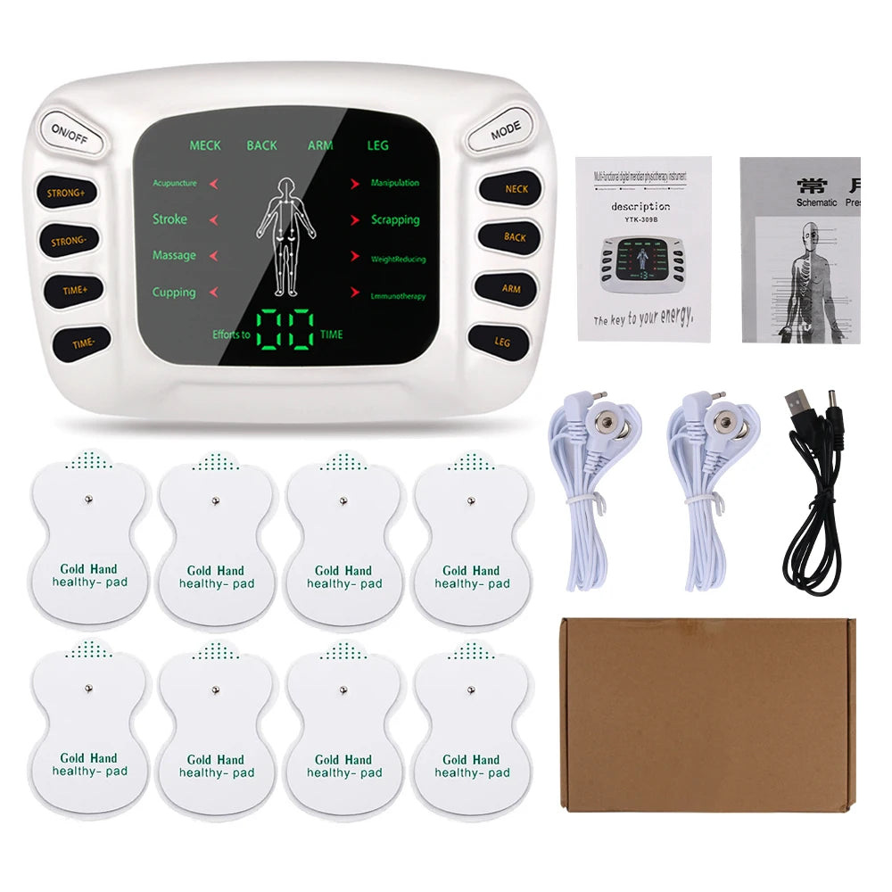 TENS & EMS Electrostimulator – Physiotherapy Pulse Muscle Massager