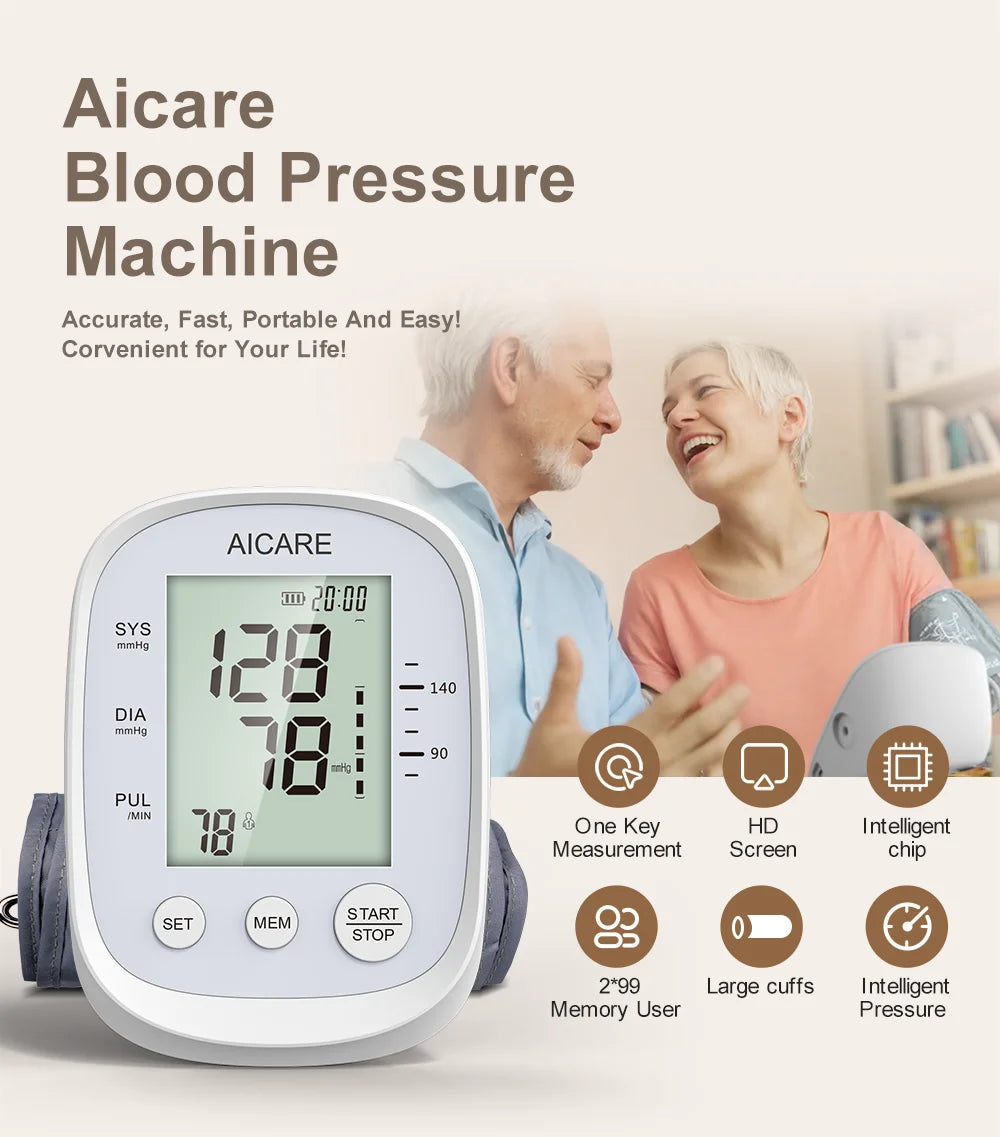 Aicare Digital Blood Pressure Monitor Upper Arm