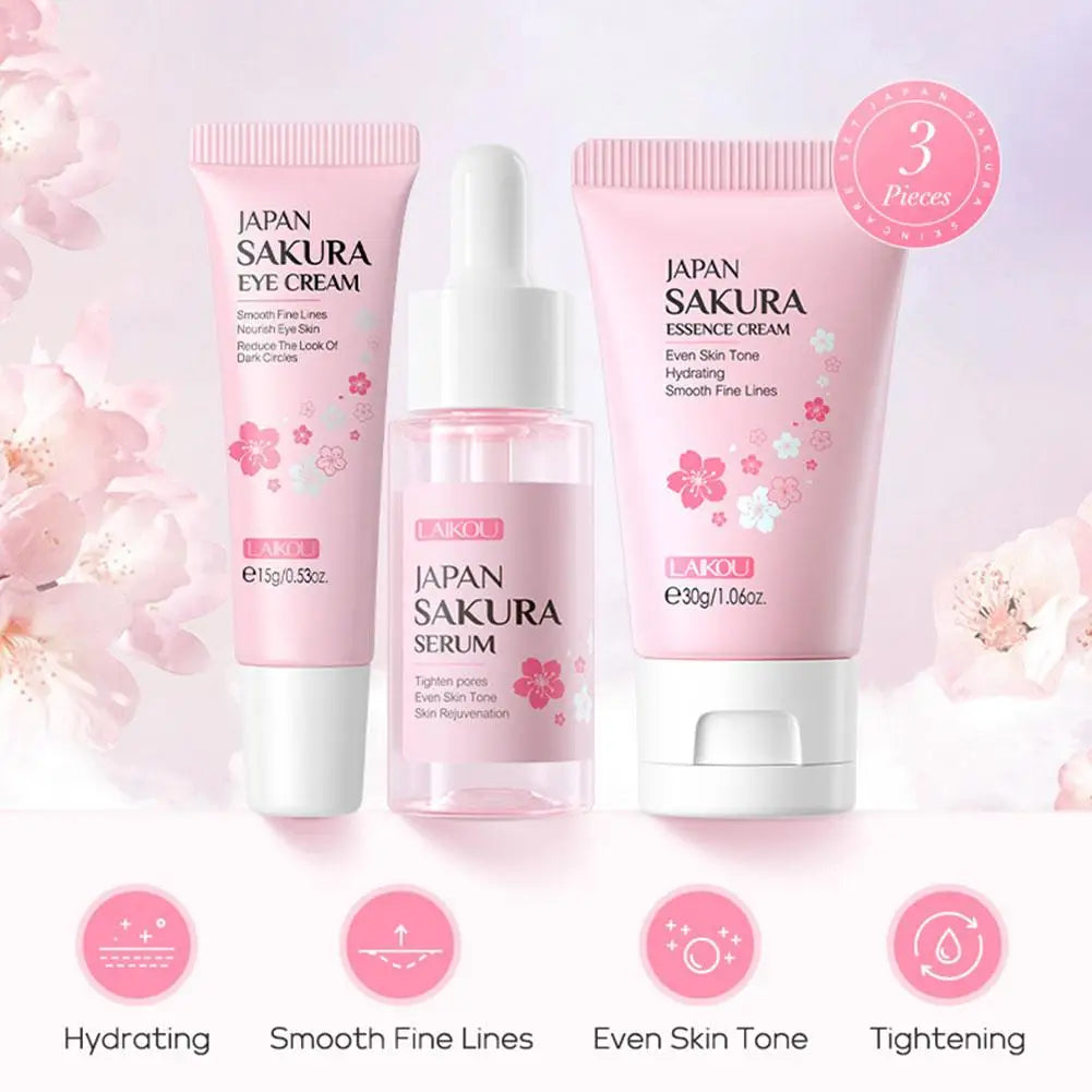 Sakura Skin Care Set – 3/5pcs Facial Care Gift Box