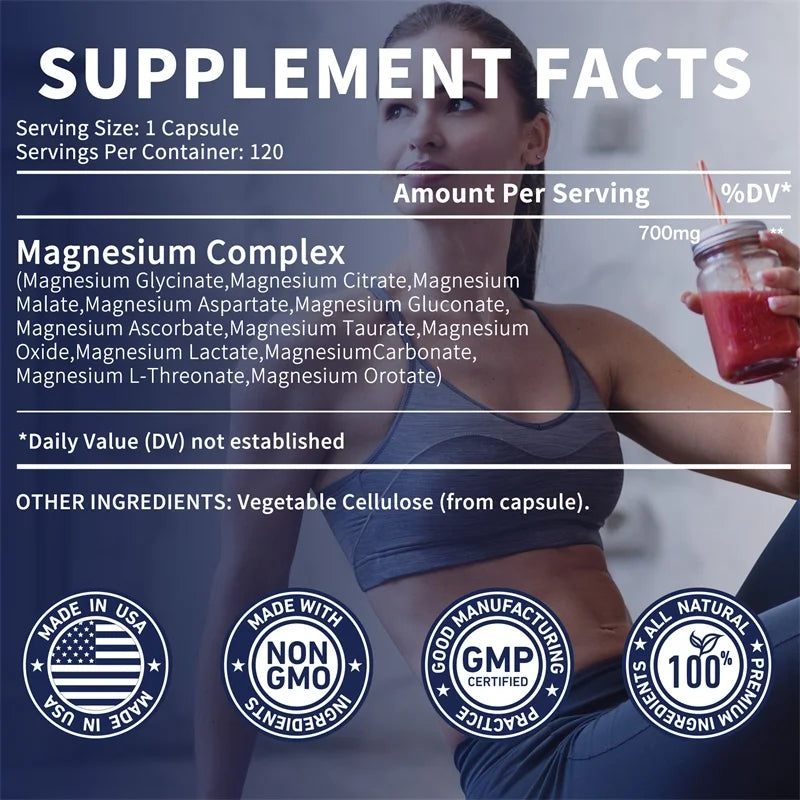 Magnesium Complex – Bone, Heart & Sleep Support