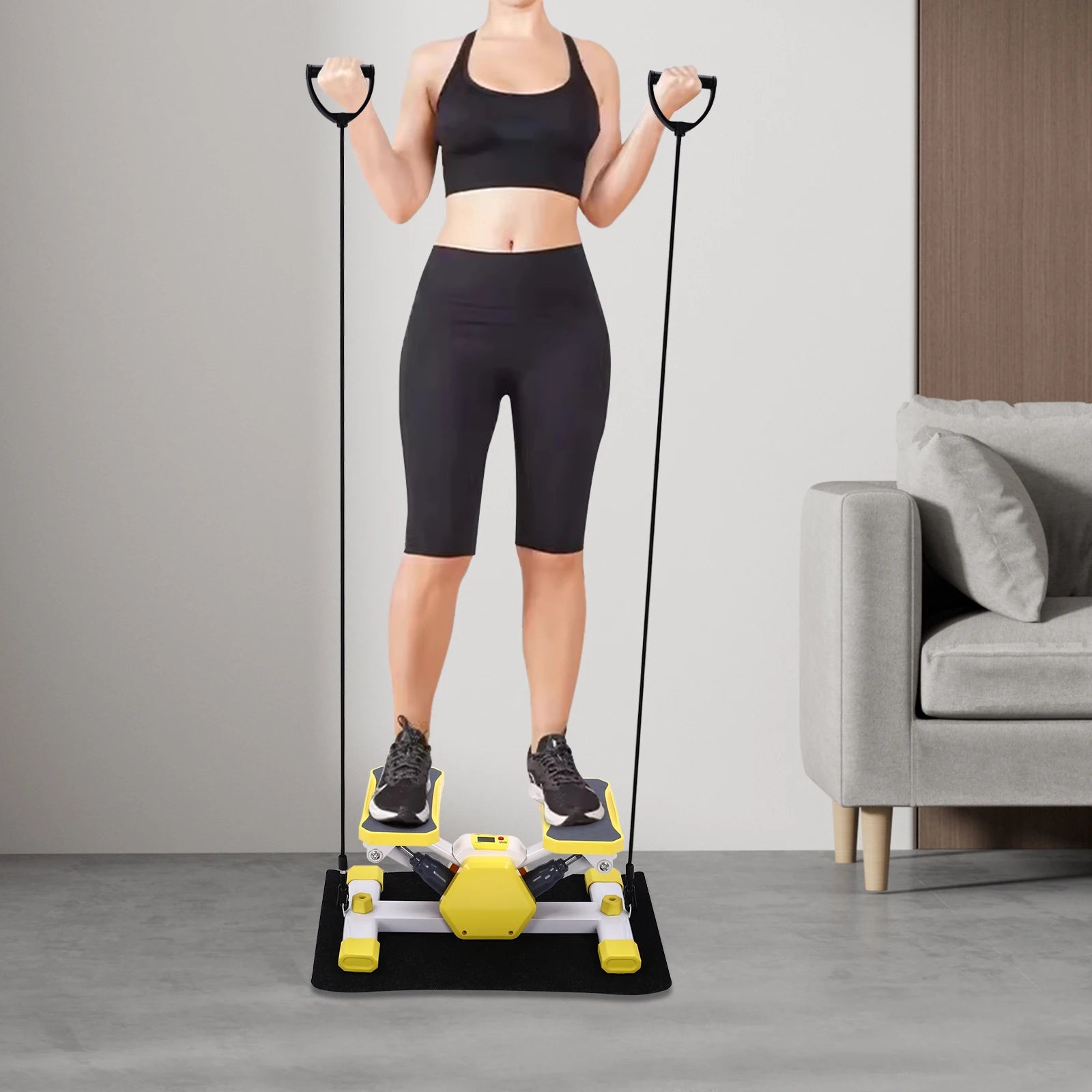 Mini Stepper Home Workout Equipment – Yellow