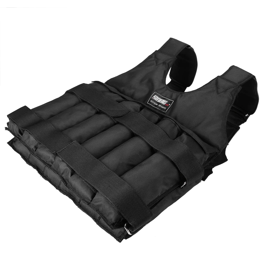 Adjustable Weight Vest Jacket – 3kg to 50kg Fitness Training Gear