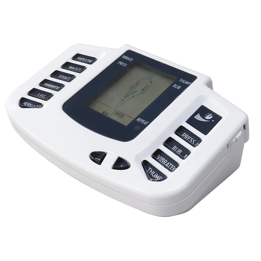 EMS & TENS 16-Pad Massage Machine – 10-Level Acupuncture Therapy Device