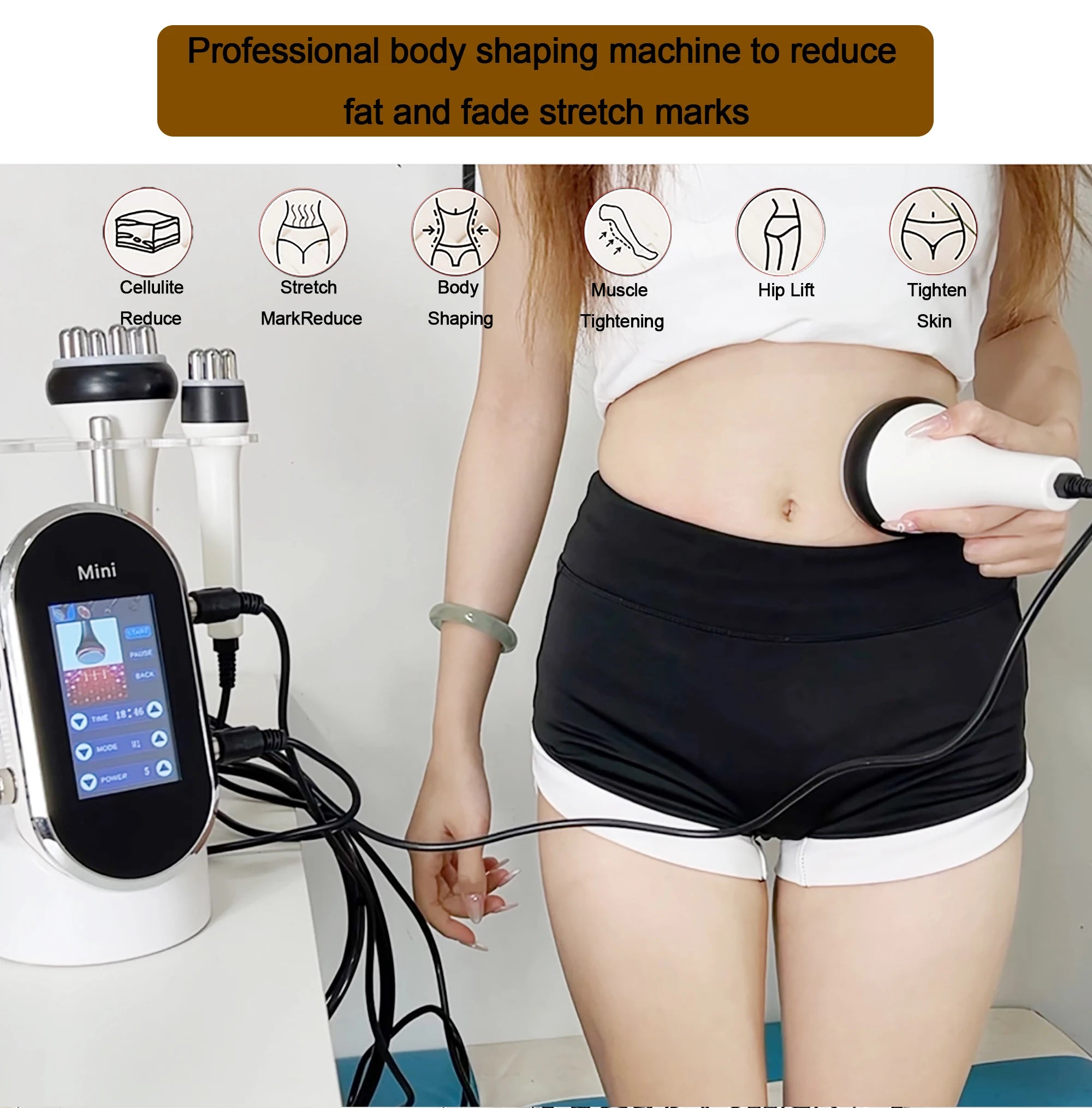 4-in-1 Ultrasonic Cavitation Slimming & Skin Lifting Device