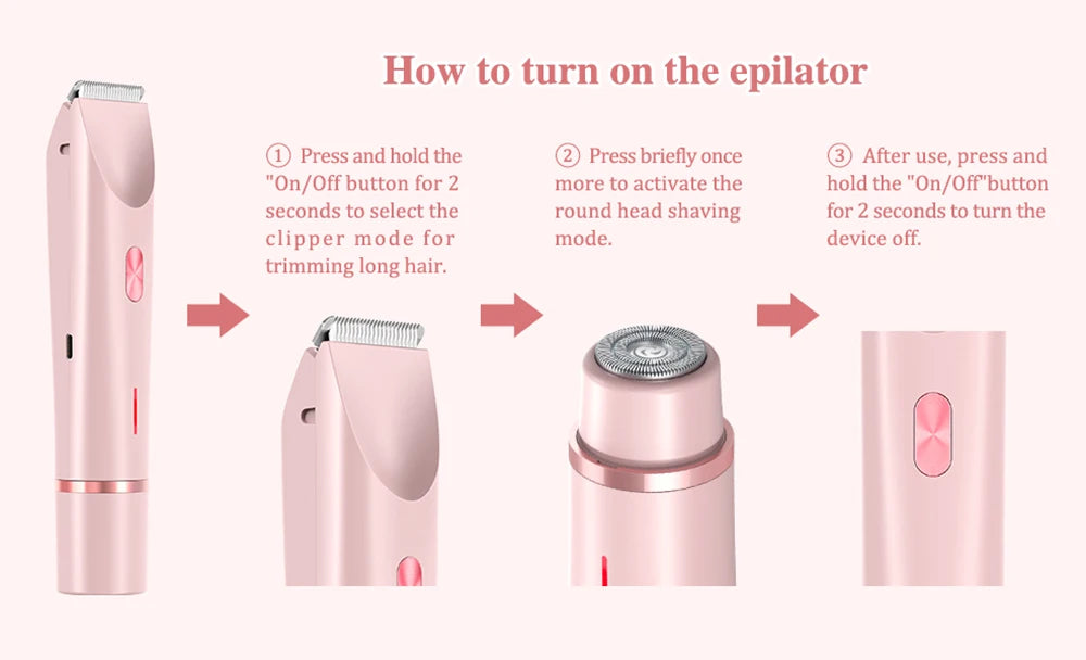 Painless Electric Hair Remover & Shaver for Women