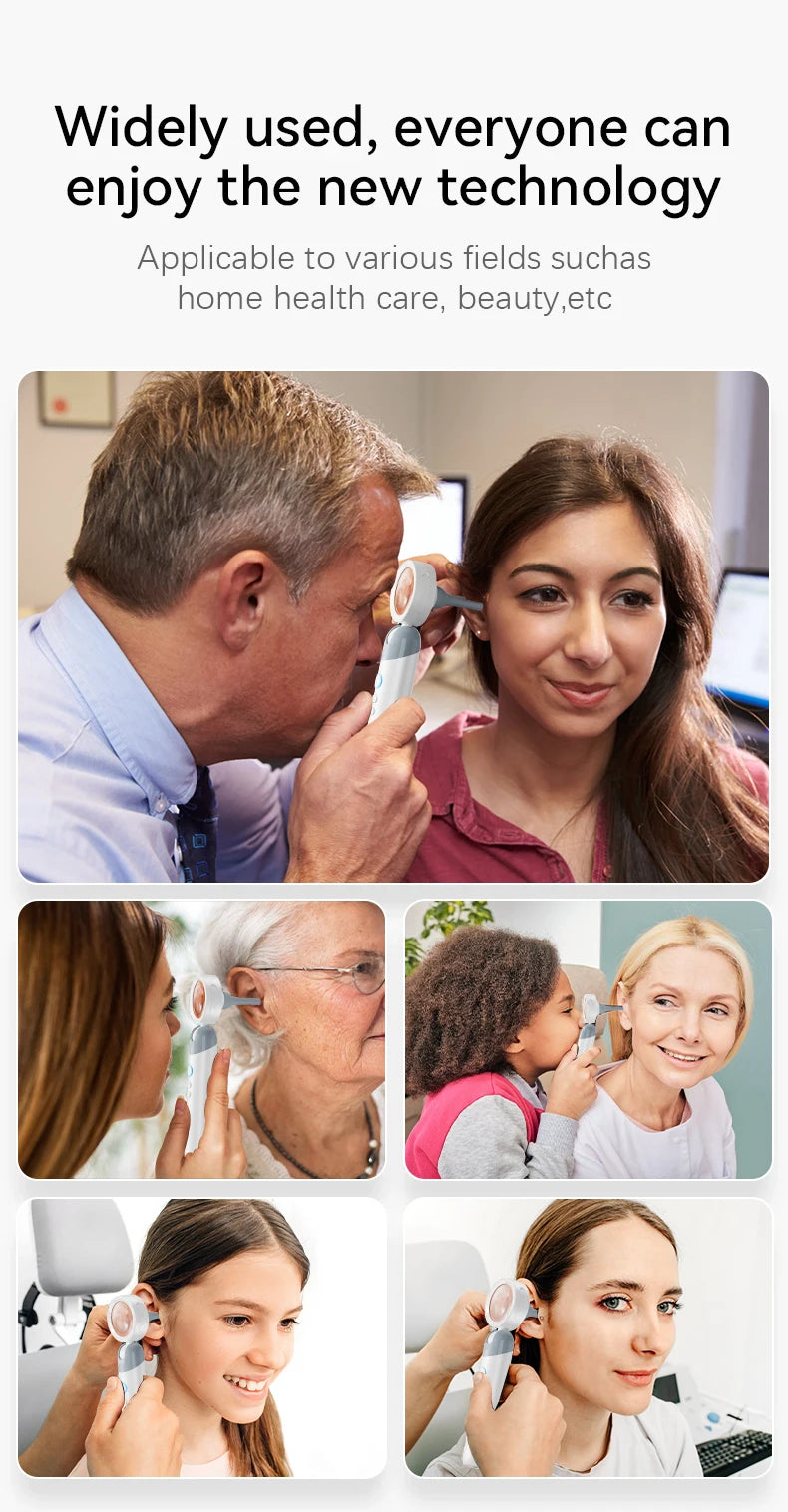 1080P Ear Camera with IPS Display & 12 Replaceable Tips