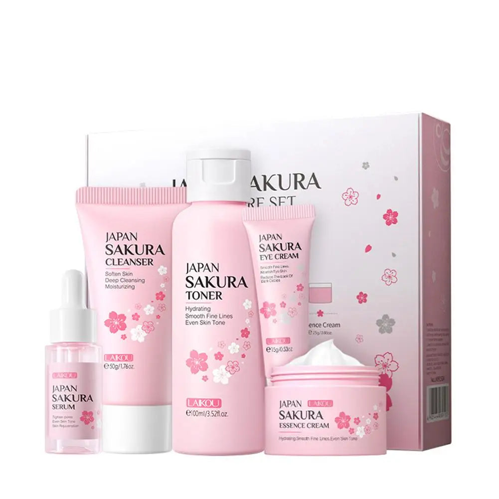 Sakura Skin Care Set – 3/5pcs Facial Care Gift Box