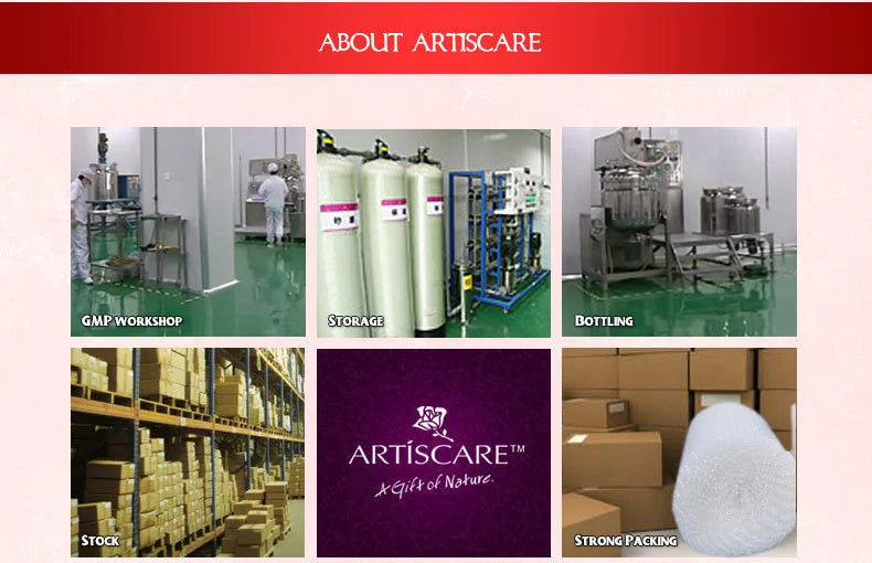 ARTISCARE Vitamin C & Hyaluronic Acid Serum Set – 4PCS Moisturizing Facial Care