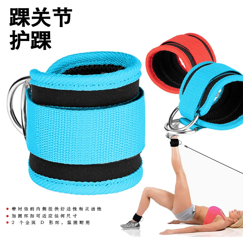 Adjustable Neoprene Padded Gym Ankle Straps