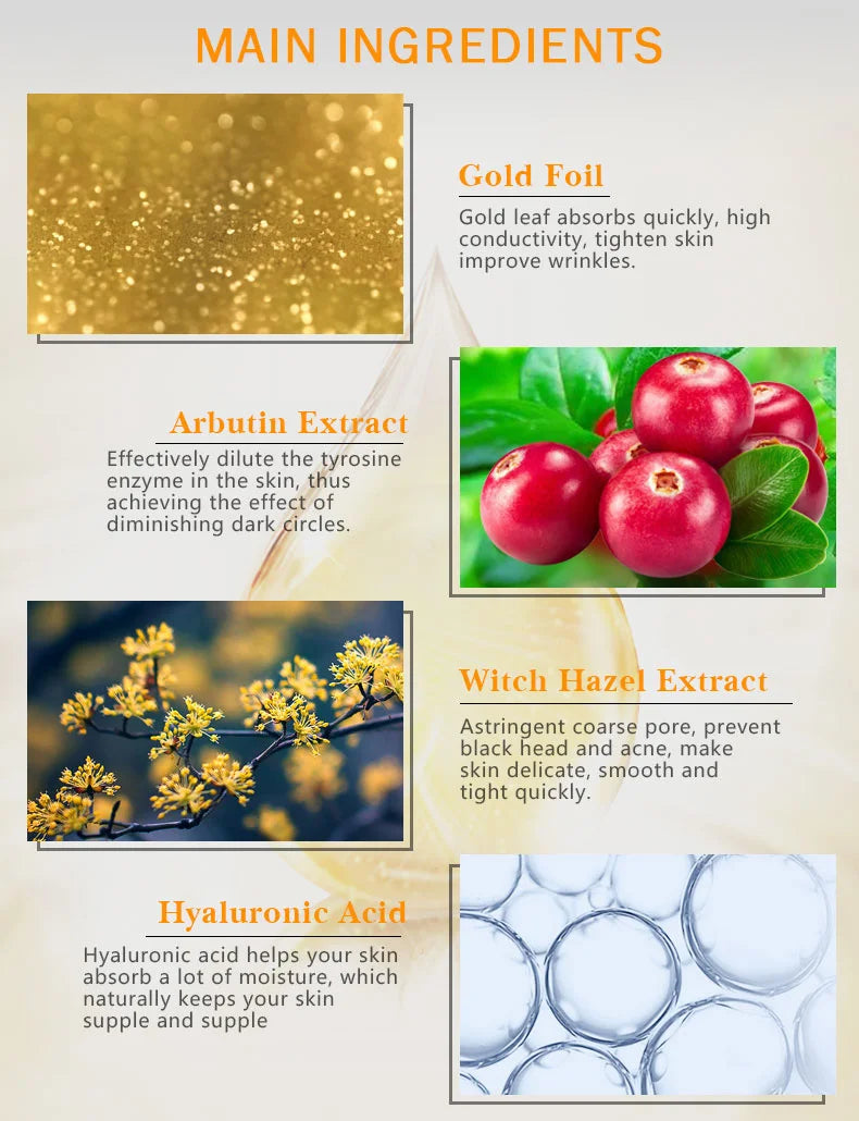 ARTISCARE 24K Gold Serum Set – 3pcs Hydrating & Eye Care Kit