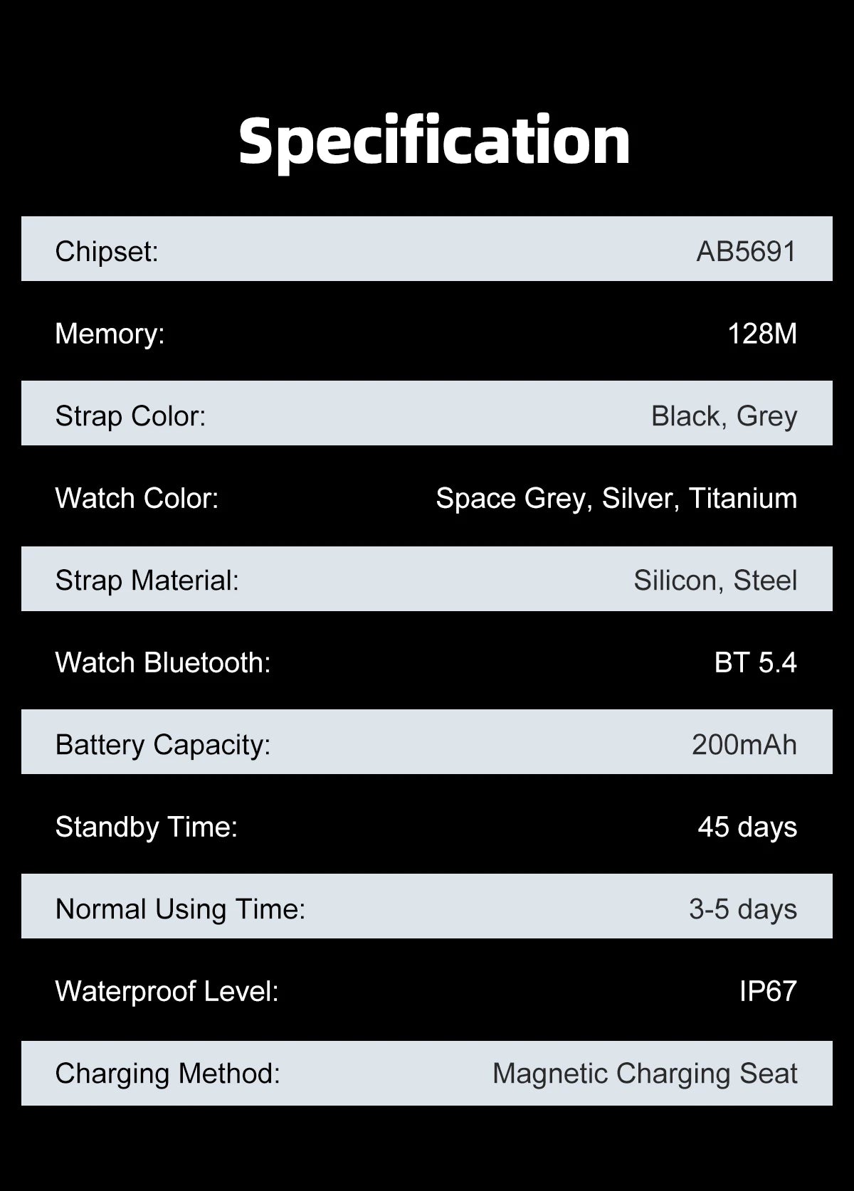 Ultra-Thin 1.96" AMOLED Smartwatch with Call Reminder