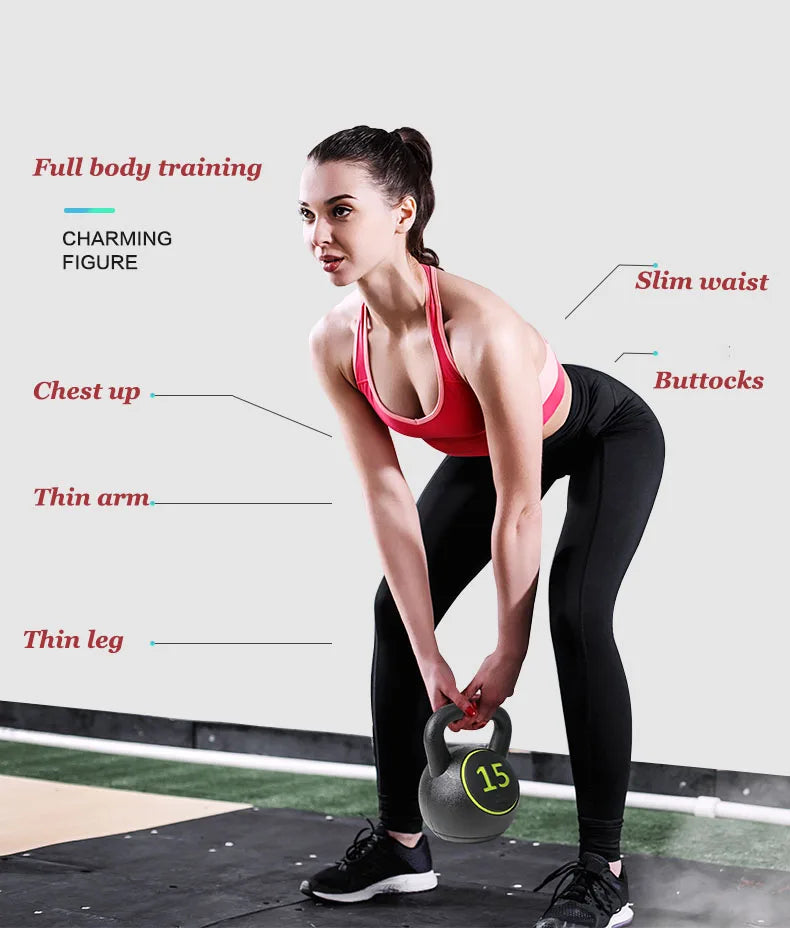 Professional Grade Kettlebell Set – 5lb to 15lb Competition Weights