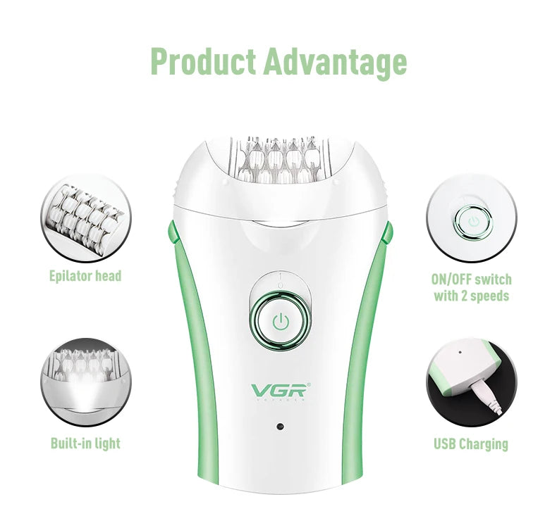 VGR 705 Rechargeable Epilator
