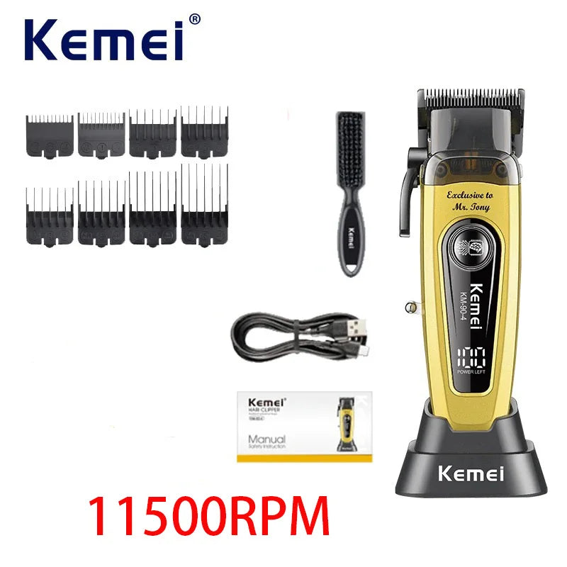 Kemei Pro Brushless Cordless Hair Clipper – 11,500 RPM