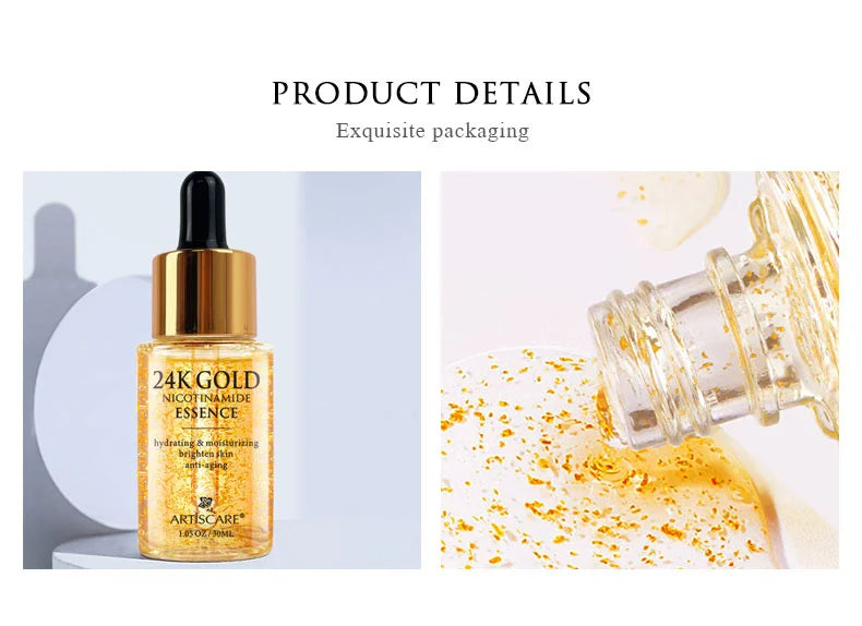 ARTISCARE 24K Gold Serum Set – 3pcs Hydrating & Eye Care Kit