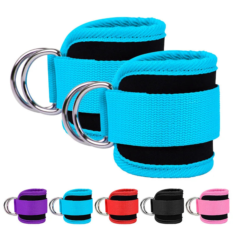 Adjustable Neoprene Padded Gym Ankle Straps