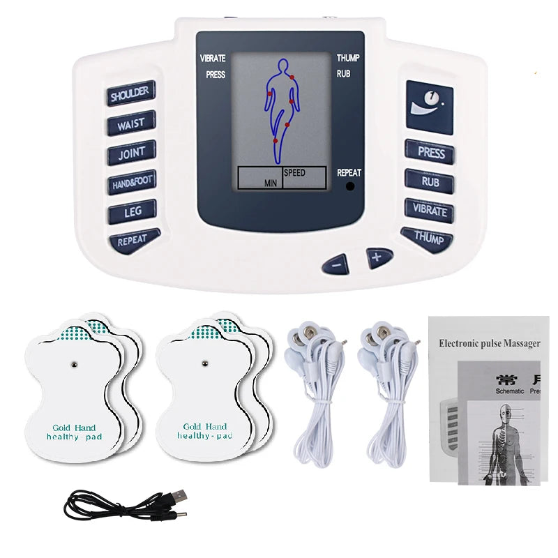 Electrostimulator Physiotherapy TENS Machine – 12-Mode EMS Pulse Acupuncture Massager