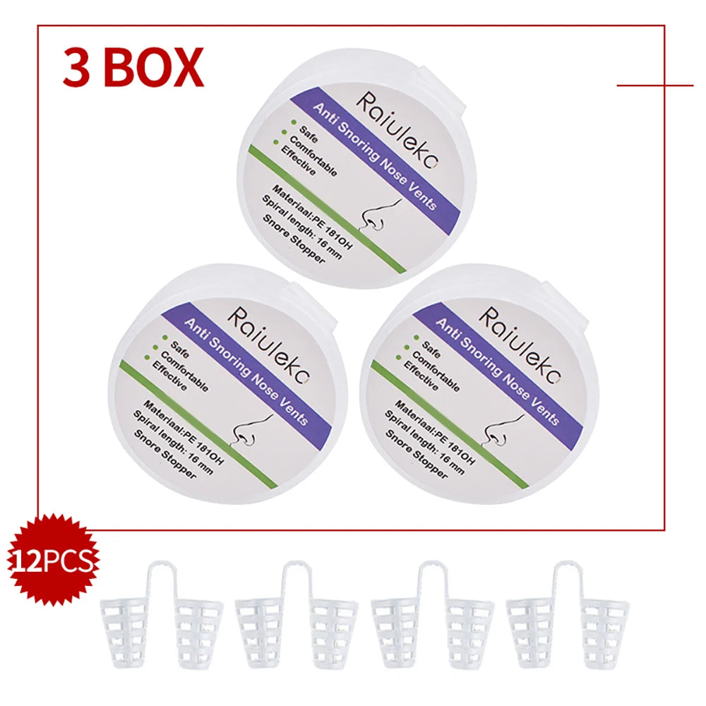 3/4PCS Professional Snore Stopper Nasal Dilators
