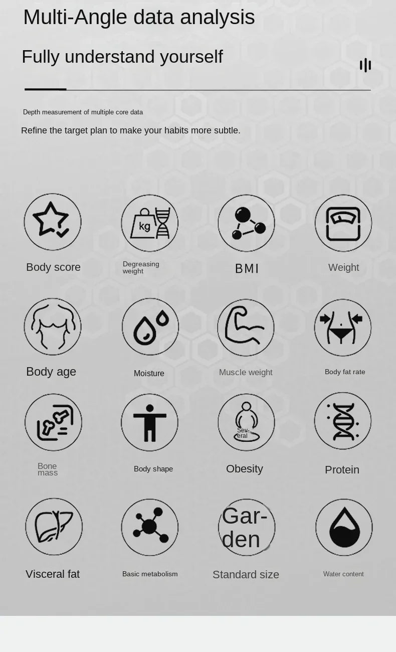 Intelligent Rechargeable Body Weight Scale