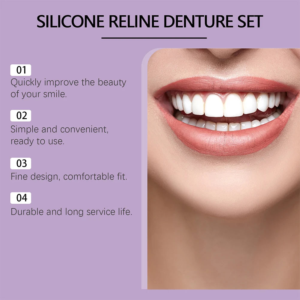 Silicone Denture Reline Kit – Upper & Lower Setn and Women
