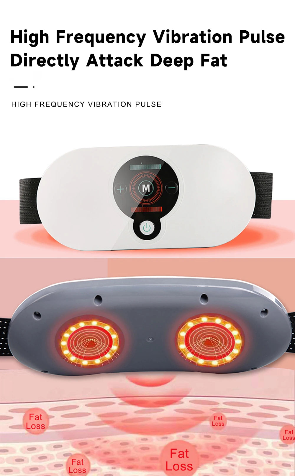 EMS Abdominal Slimming Belt – Electric Fat Burner & Muscle Trainer