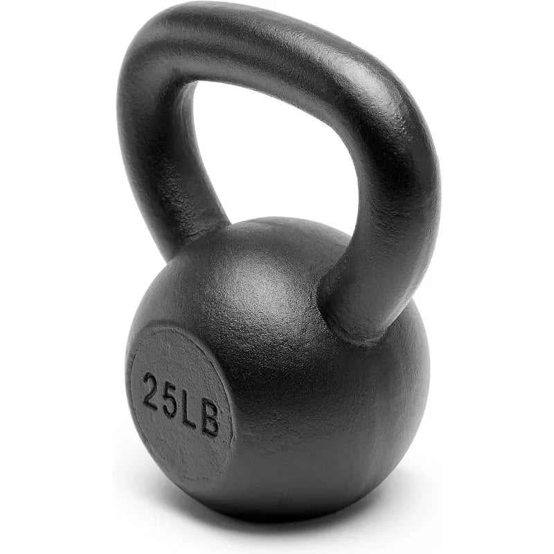 Durable powder-coated solid cast iron kettlebells in multiple weight options (5–45 lbs). Ideal for strength, conditioning, and full-body workouts at home or the gym.