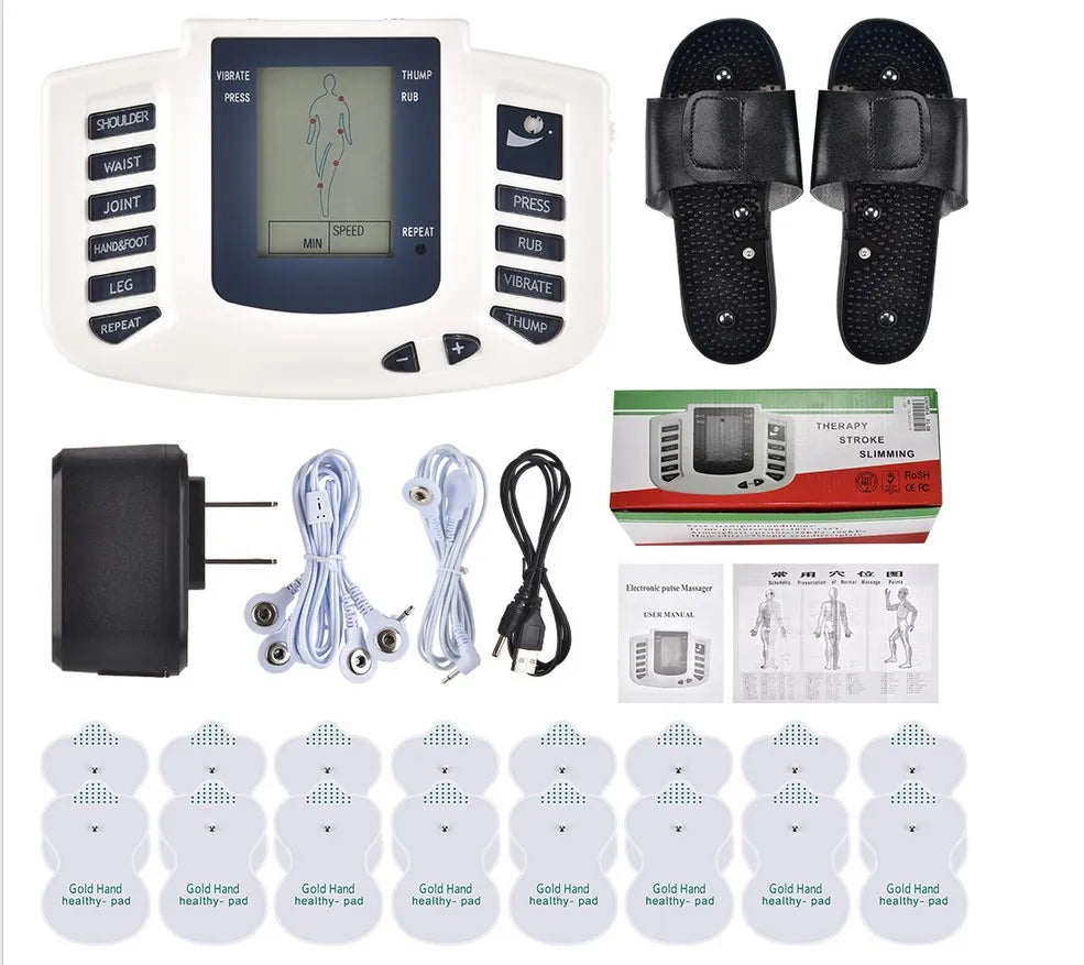 Full Body TENS Muscle Electrostimulator – 16-Pad Digital Meridian EMS Massager