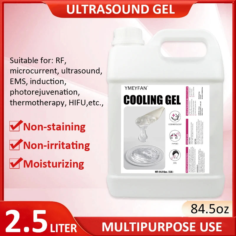 2.5L RF & Cavitation Clear Contact Gel – Face & Body Care